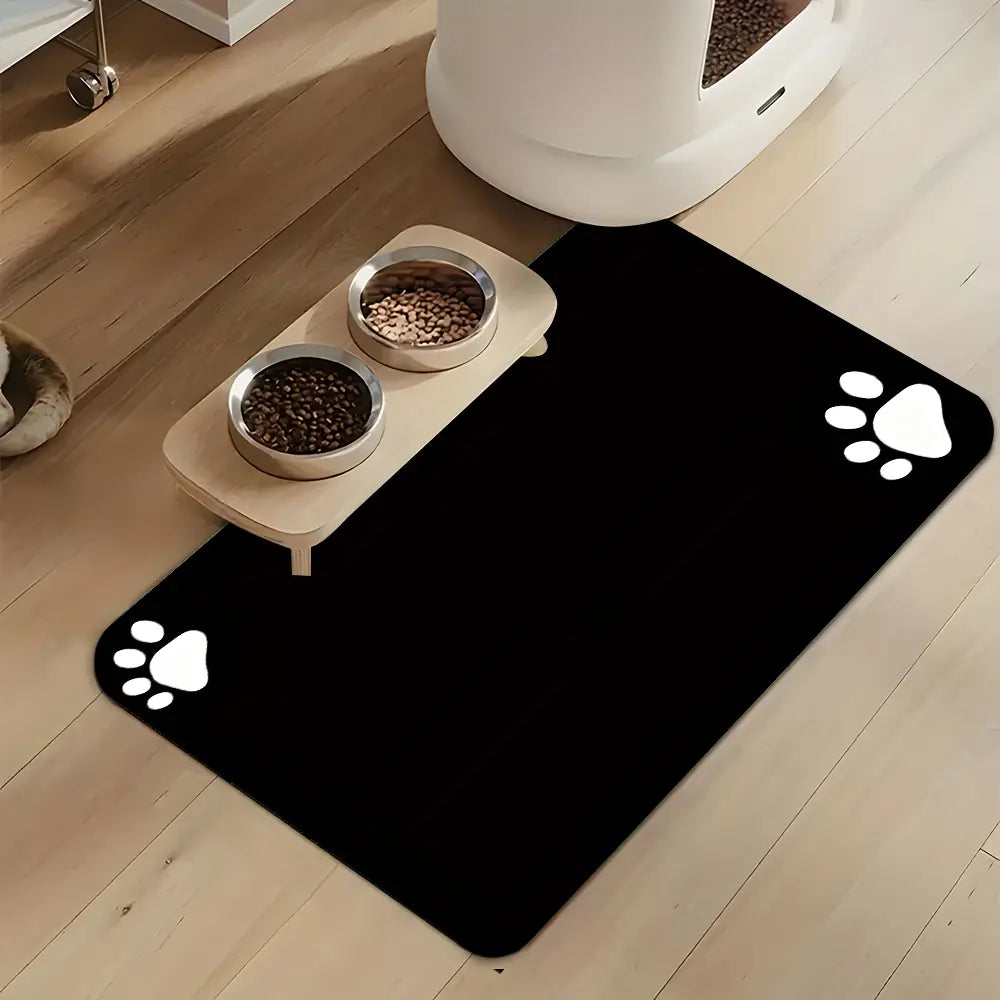 Pet Cat Dog Feeding Absorbent Mat, Quick Dry Water Dispenser Pad, No Stains, Ideal for Messy Drinkers, Easy Clean Pet Accessories