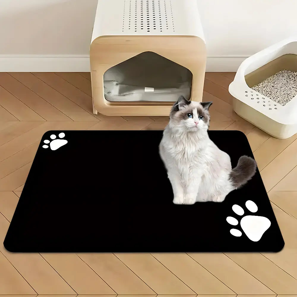 Pet Cat Dog Feeding Absorbent Mat, Quick Dry Water Dispenser Pad, No Stains, Ideal for Messy Drinkers, Easy Clean Pet Accessories
