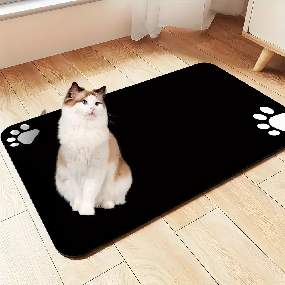 Pet Cat Dog Feeding Absorbent Mat, Quick Dry Water Dispenser Pad, No Stains, Ideal for Messy Drinkers, Easy Clean Pet Accessories