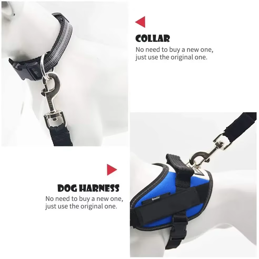 Pet Car Seat Belt – Adjustable Safety Harness for Dogs & Cats