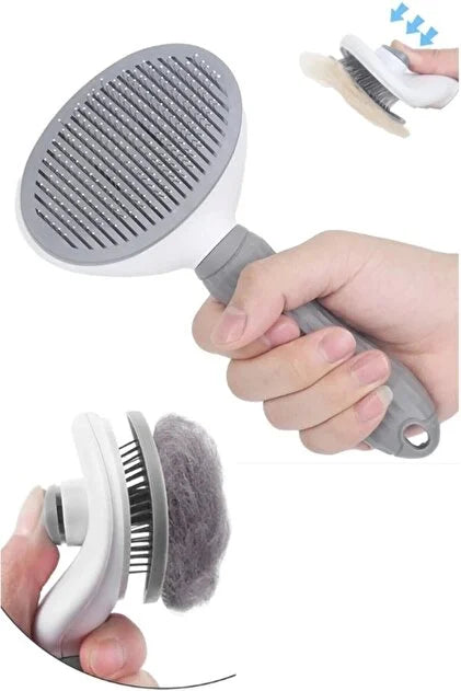Self-Cleaning Pet Fur Comb – Cat & Dog Brush