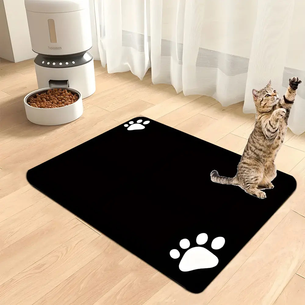 Pet Cat Dog Feeding Absorbent Mat, Quick Dry Water Dispenser Pad, No Stains, Ideal for Messy Drinkers, Easy Clean Pet Accessories
