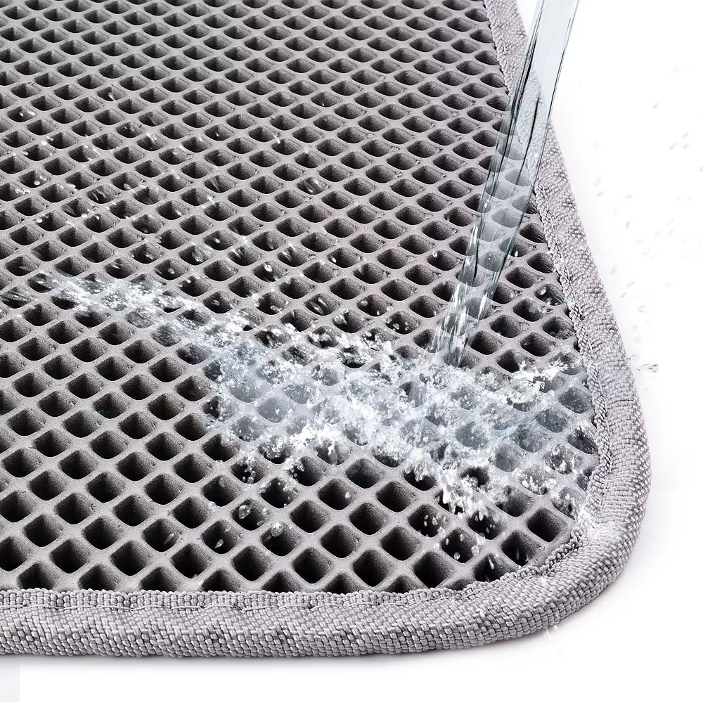 Pet Cat Litter Mat Double Layer Waterproof Litter Cat Bed Pads for Cats House Clean Super Light Easy to Carry Smooth Surface